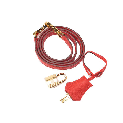 Hermes  Hermes Kelly 28 Handbag Inverted Stitch Togo Geranium Gold-Tone Hardware, Pre-Owned