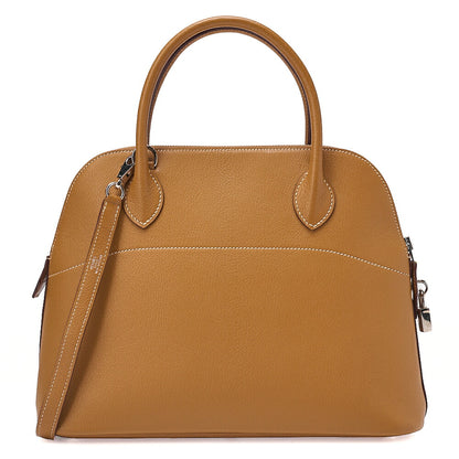 Hermes  Hermes Bolide 31 Handbag Shoulder Bag Chevre Coromandel Natural Silver-Tone Hardware, Pre-Owned
