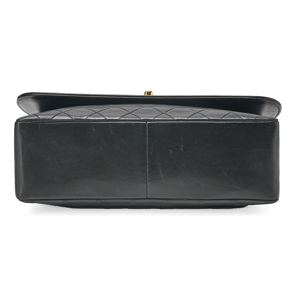 CHANEL Shoulder BagMatelasse Design Flap Chain Shoulder Lambskin Black Gold-Tone Hardware, Pre-Owned