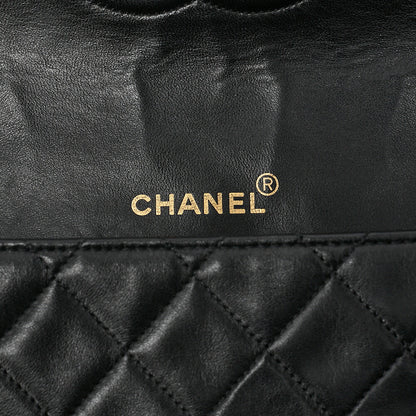 CHANEL Shoulder BagMatelasse Design Flap Chain Shoulder Lambskin Black Gold-Tone Hardware, Pre-Owned