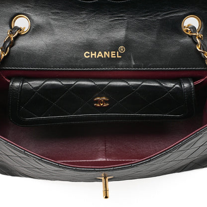 CHANEL Shoulder BagMatelasse Design Flap Chain Shoulder Lambskin Black Gold-Tone Hardware, Pre-Owned