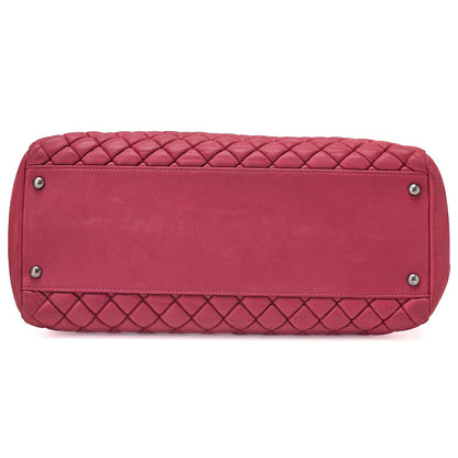 CHANEL Sparkle LeatherMatelasse Coco Charm Chain Shoulder Red Vintage-Tone Hardware, Pre-Owned