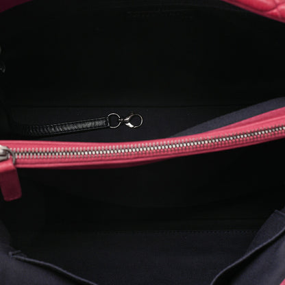 CHANEL Sparkle LeatherMatelasse Coco Charm Chain Shoulder Red Vintage-Tone Hardware, Pre-Owned