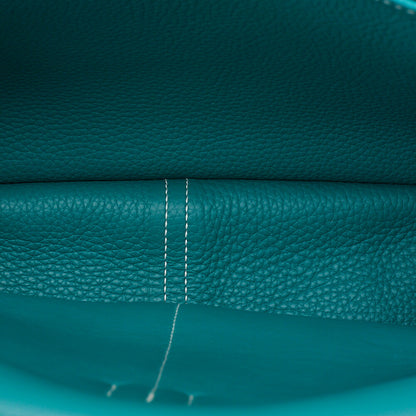 Hermes  Hermes Arzan 31 Taurillon Clemence x Swift 2-Way Shoulder Veil Verone Silver-Tone Hardware, Pre-Owned