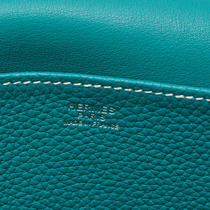 Hermes  Hermes Arzan 31 Taurillon Clemence x Swift 2-Way Shoulder Veil Verone Silver-Tone Hardware, Pre-Owned