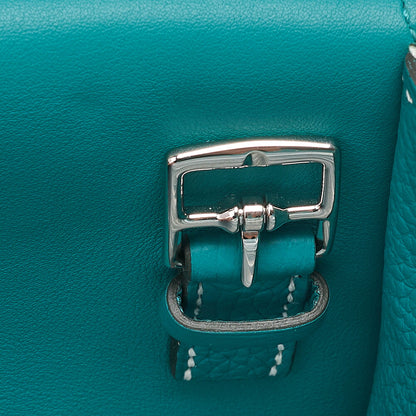 Hermes  Hermes Arzan 31 Taurillon Clemence x Swift 2-Way Shoulder Veil Verone Silver-Tone Hardware, Pre-Owned