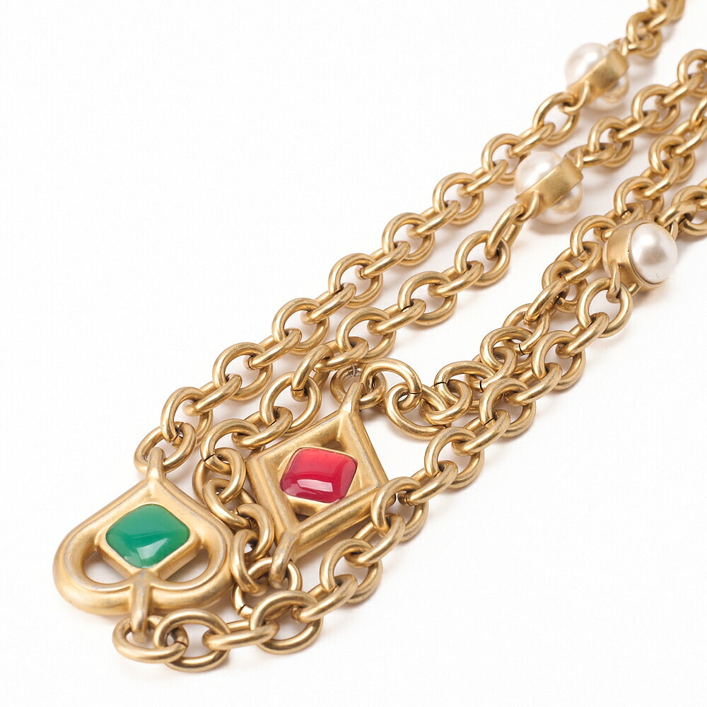 CHANEL Lambskin Minimat Telass? Gripore Chain Shoulder Yellow Gold-Tone Hardware, Pre-Owned