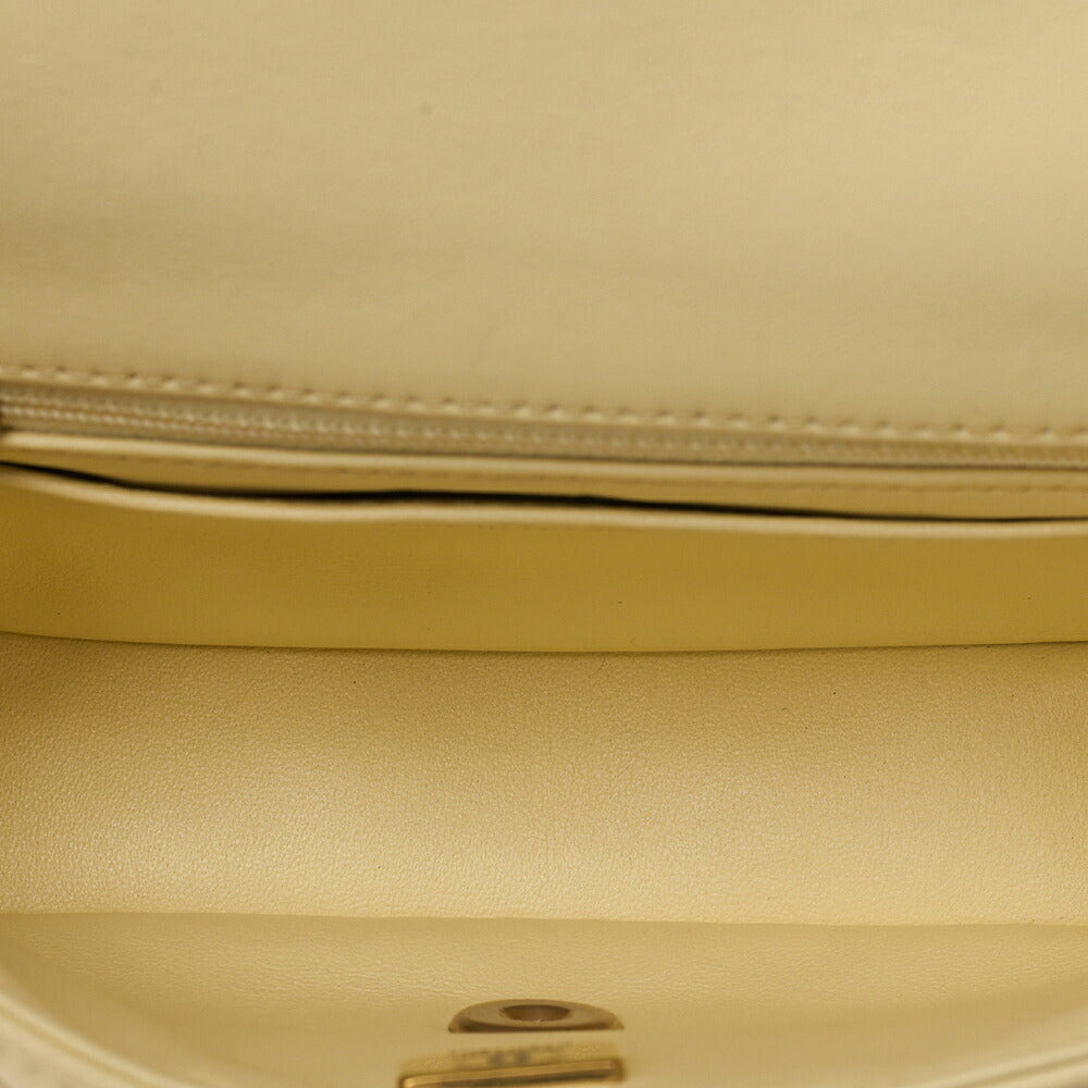 CHANEL Lambskin Minimat Telass? Gripore Chain Shoulder Yellow Gold-Tone Hardware, Pre-Owned