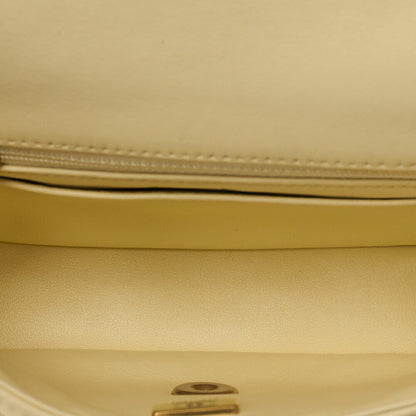 CHANEL Lambskin Minimat Telass? Gripore Chain Shoulder Yellow Gold-Tone Hardware, Pre-Owned