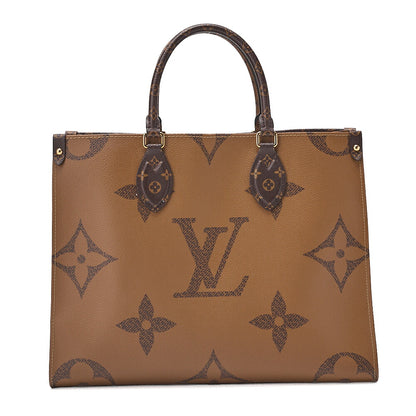 LOUIS VUITTON Louis Vuitton Giant Monogram Reverse On The Go MM M45039 Gold-Tone Hardware, Pre-Owned