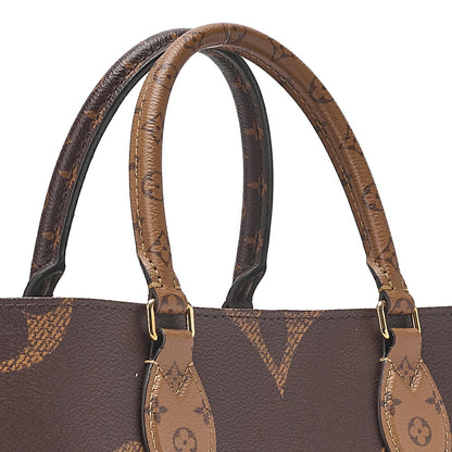 LOUIS VUITTON Louis Vuitton Giant Monogram Reverse On The Go MM M45039 Gold-Tone Hardware, Pre-Owned