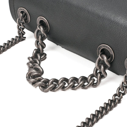 CHANEL Caviar Skin Matelasse Coco Mark 2WAY Handbag Chain Shoulder Black Gold-Tone Hardware, Pre-Owned