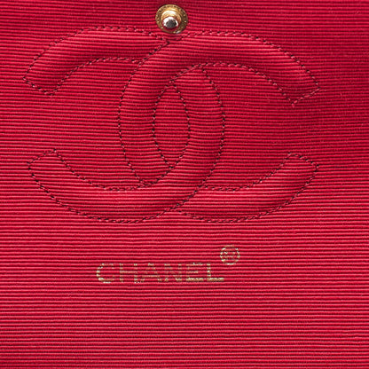 CHANEL Cotton Matelasse Double Flap 2.55 Chain Shoulder Black Gold-Tone Hardware, Pre-Owned
