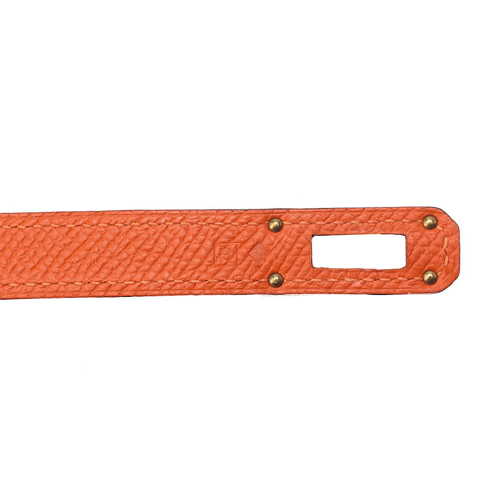 Hermes Hermes Kelly Wallet Bi-fold Long Wallet Epson Orange Gold-Tone Hardware, Pre-Owned