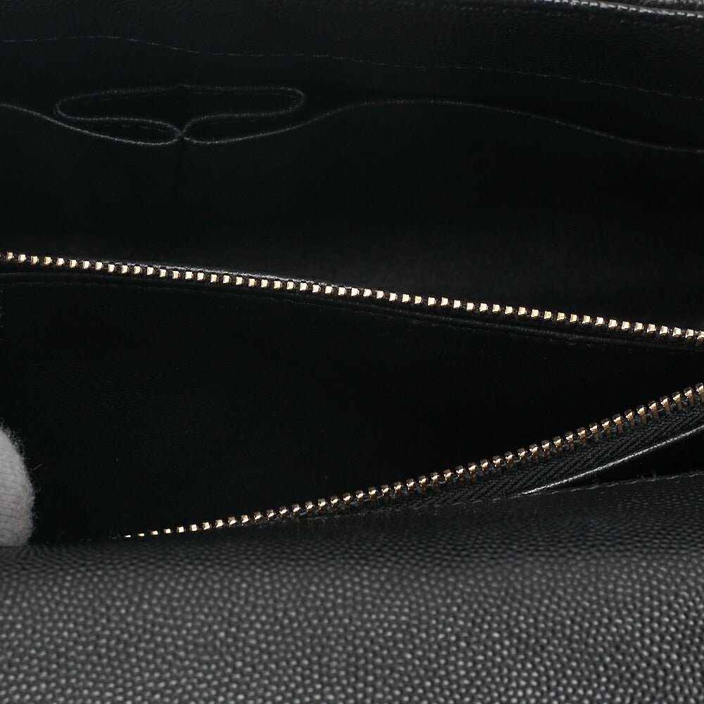 CHANEL Caviar Skin x Lizard Matelasse Coco Handle 29 S 2-Way Handbag Black x Red Gold-Tone Hardware, Pre-Owned