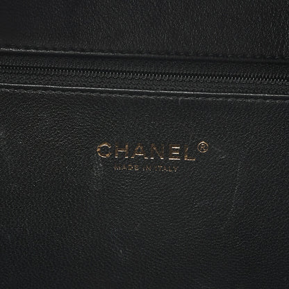 CHANEL Caviar Skin Matelasse CC Filigree 2WAY Chain Shoulder Black Gold-Tone Hardware, Pre-Owned