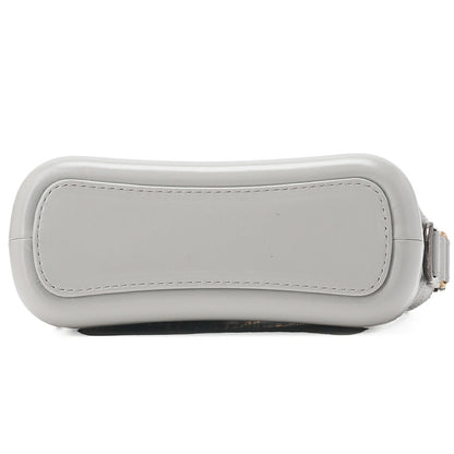 CHANEL Vintage Calf Gabrielle Deux Chain Shoulder Gray Gold x Silver-Tone Hardware, Pre-Owned