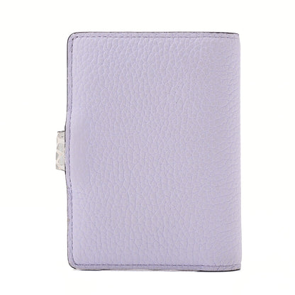 LOUIS VUITTON Rocodile x Leather Vertical Bi-Fold Wallet Purple IC Chip Silver-Tone Hardware, Pre-Owned