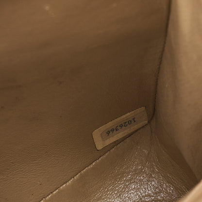 CHANEL Lambskin Matelasse Coco Mark 2-way Handbag Beige Gold-Tone Hardware, Pre-Owned