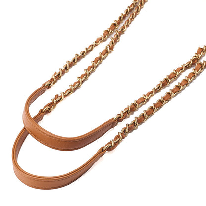 CHANEL Matelasse Coco Mark Chain Shoulder Suede Brown Gold-Tone Hardware, Pre-Owned