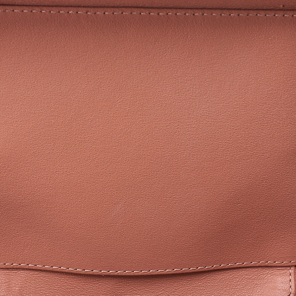 CHANEL Lambskin Coco Mark Vanity Wood Handle 2-Way Shoulder Pink Gold-Tone Hardware, Pre-Owned