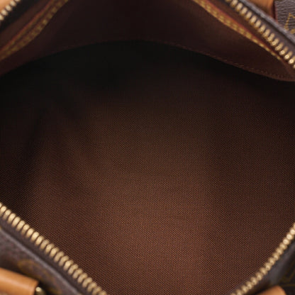 LOUIS VUITTON Louis Vuitton Monogram Speedy 25 Handbag M41528 Brown Gold-Tone Hardware, Pre-Owned