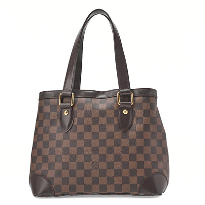 LOUIS VUITTON Louis Vuitton Damier Hampstead PM Tote Bag N51205 Brown Gold-Tone Hardware, Pre-Owned
