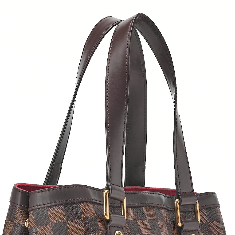 LOUIS VUITTON Louis Vuitton Damier Hampstead PM Tote Bag N51205 Brown Gold-Tone Hardware, Pre-Owned