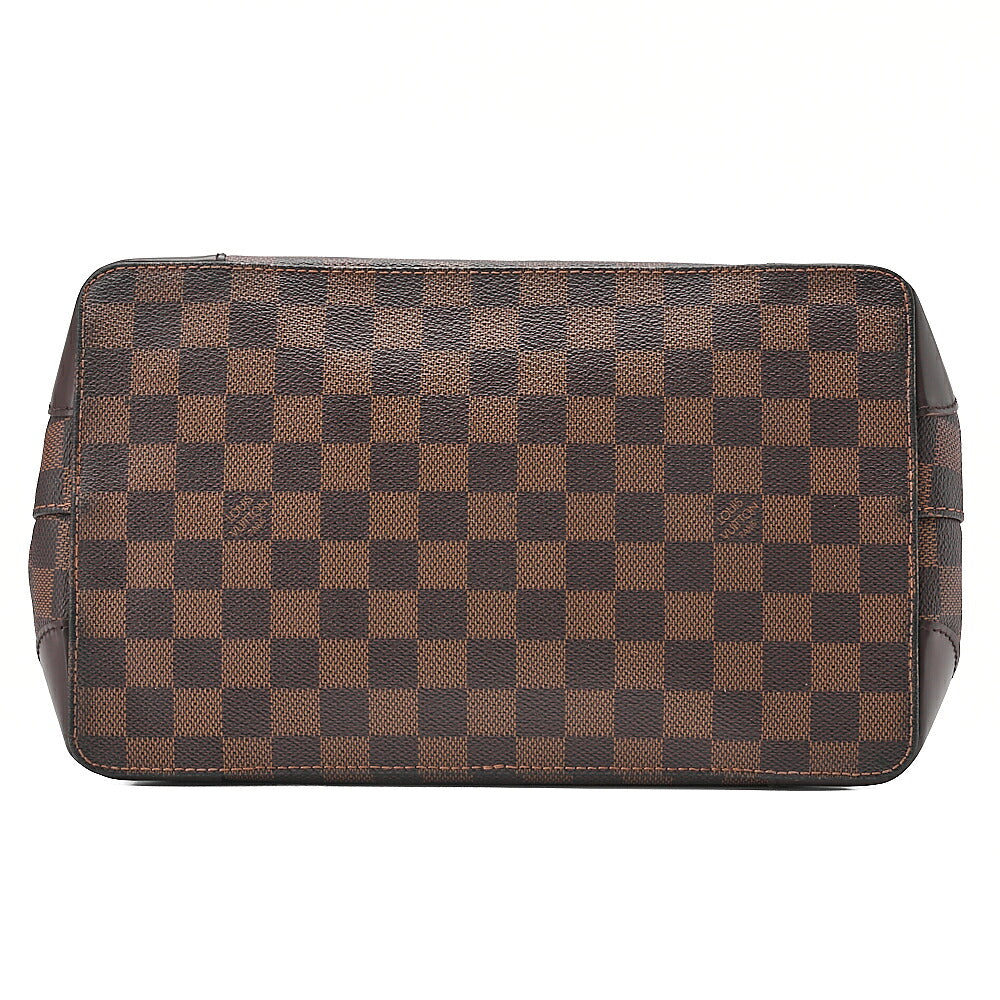 LOUIS VUITTON Louis Vuitton Damier Hampstead PM Tote Bag N51205 Brown Gold-Tone Hardware, Pre-Owned
