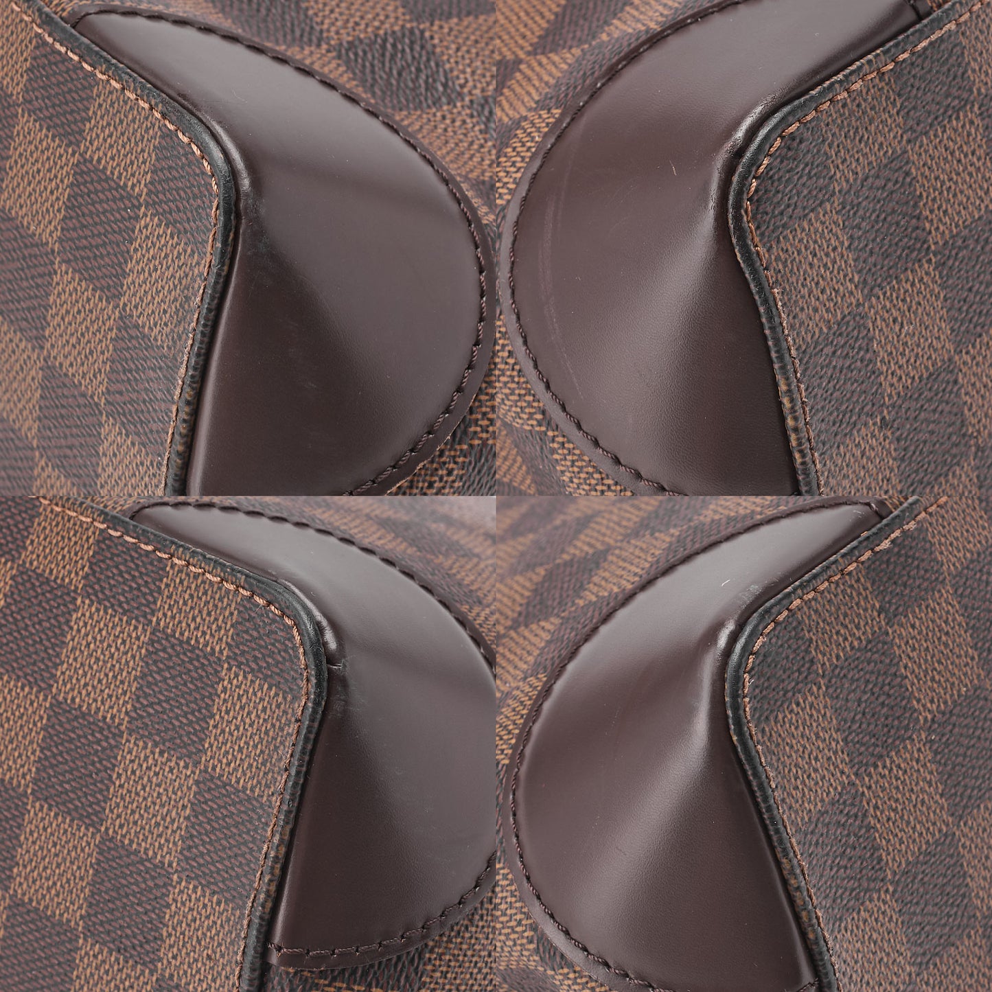 LOUIS VUITTON Louis Vuitton Damier Hampstead PM Tote Bag N51205 Brown Gold-Tone Hardware, Pre-Owned