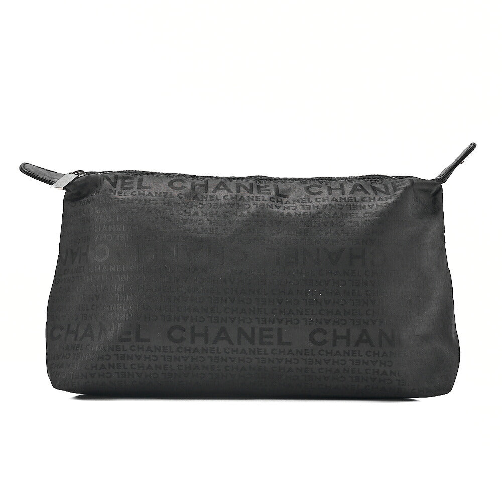 CHANEL Caviar Skin Executive 2.55 Turn Lock Tote Bag Black Silver-Tone Hardware, Pre-Owned