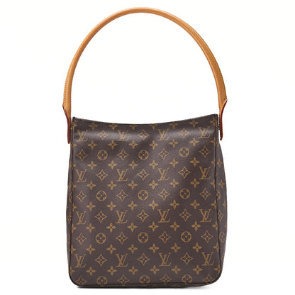 LOUIS VUITTON Louis Vuitton Monogram Looping MM One Shoulder M51146 Brown Gold-Tone Hardware, Pre-Owned