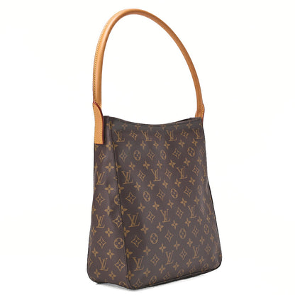 LOUIS VUITTON Louis Vuitton Monogram Looping MM One Shoulder M51146 Brown Gold-Tone Hardware, Pre-Owned