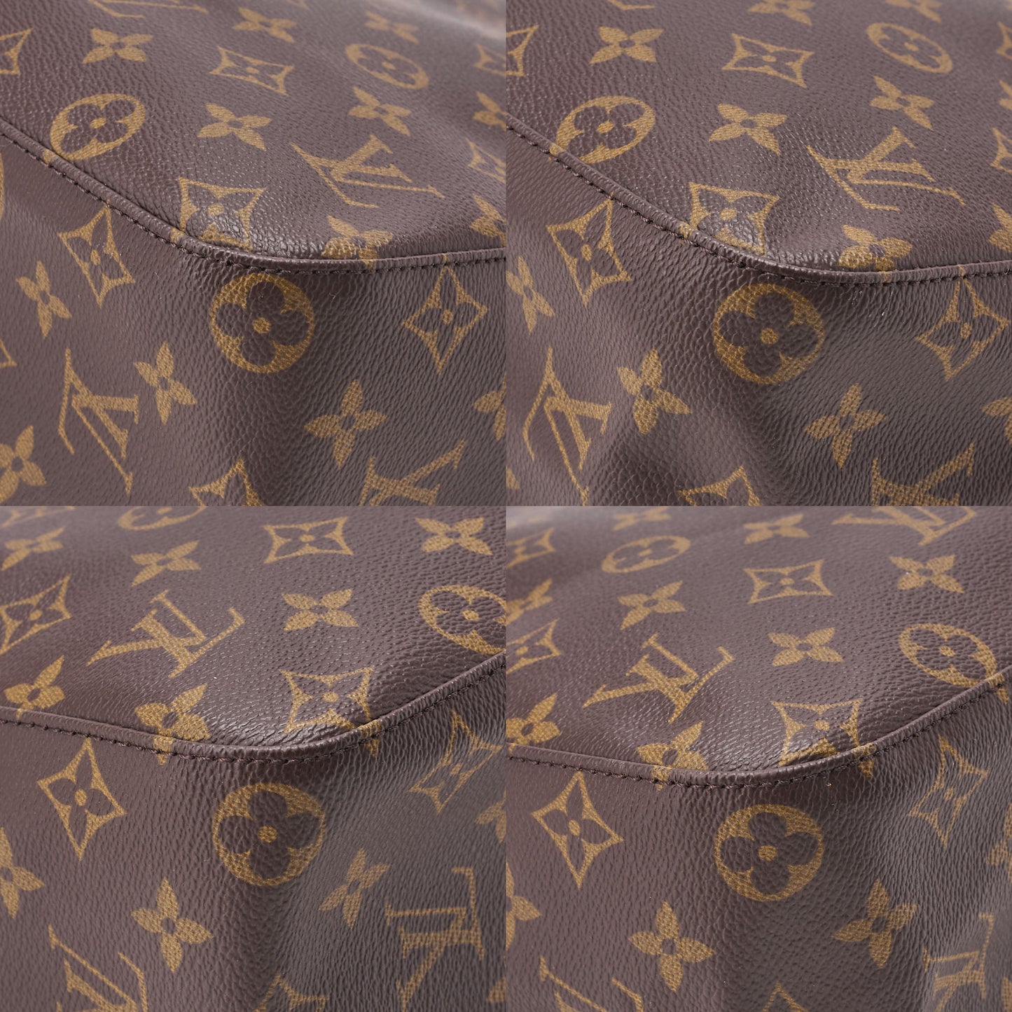 LOUIS VUITTON Louis Vuitton Monogram Looping MM One Shoulder M51146 Brown Gold-Tone Hardware, Pre-Owned