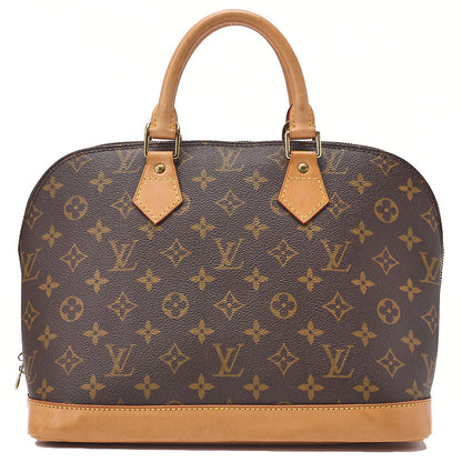 LOUIS VUITTON Louis Vuitton Handbag Monogram Alma PM N51130 Brown Gold-Tone Hardware, Pre-Owned