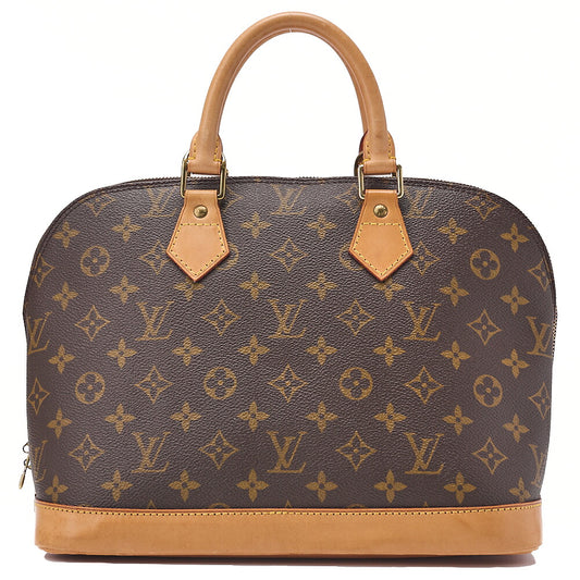 LOUIS VUITTON Louis Vuitton Handbag Monogram Alma PM N51130 Brown Gold-Tone Hardware, Pre-Owned