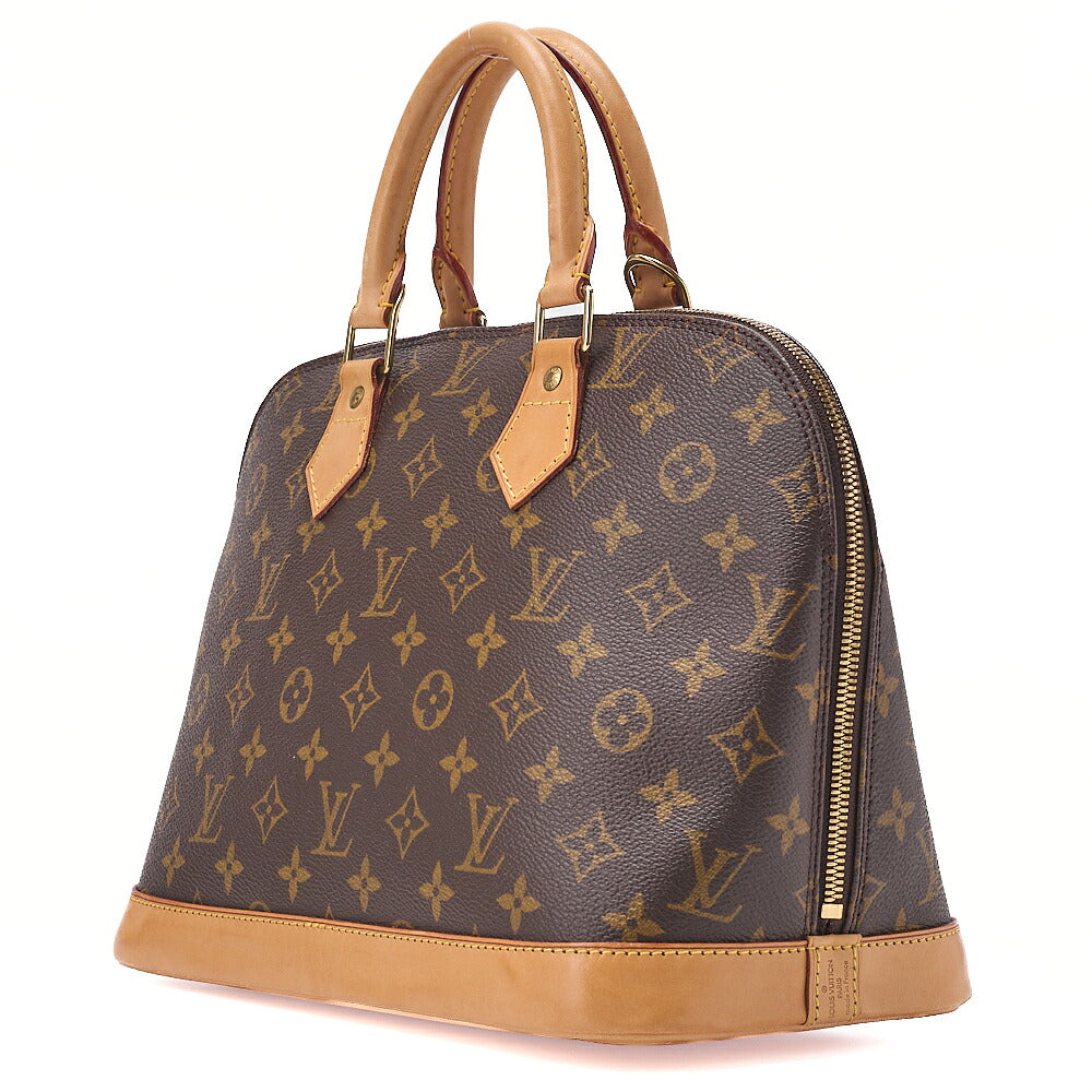 LOUIS VUITTON Louis Vuitton Handbag Monogram Alma PM N51130 Brown Gold-Tone Hardware, Pre-Owned