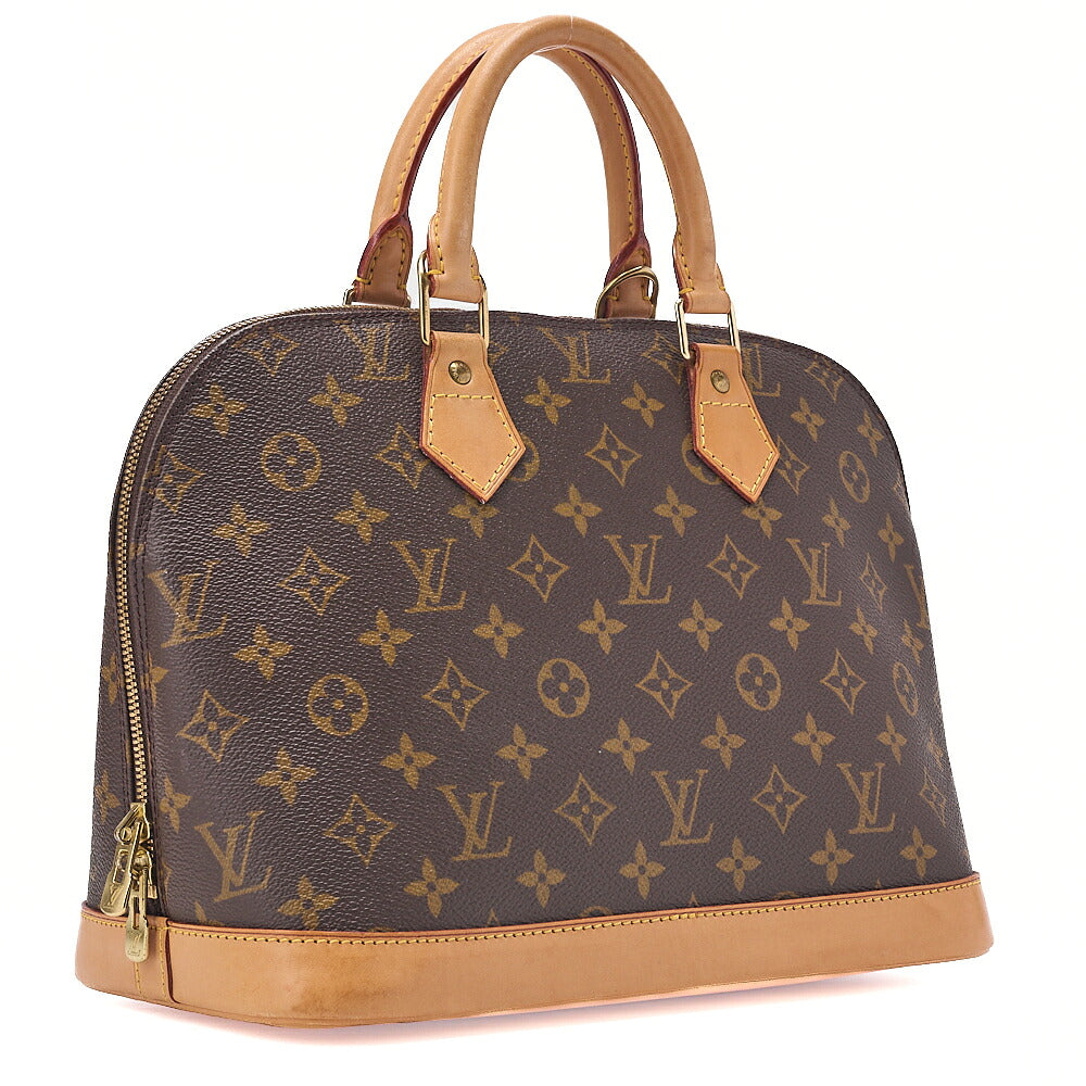 LOUIS VUITTON Louis Vuitton Handbag Monogram Alma PM N51130 Brown Gold-Tone Hardware, Pre-Owned