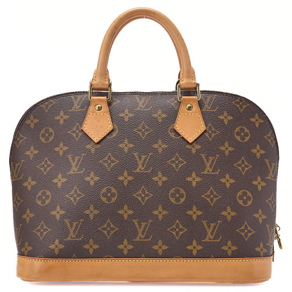 LOUIS VUITTON Louis Vuitton Handbag Monogram Alma PM N51130 Brown Gold-Tone Hardware, Pre-Owned