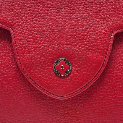 LOUIS VUITTON Parnassea Capucine MM Handbag M94412 Red Silver-Tone Hardware, Pre-Owned