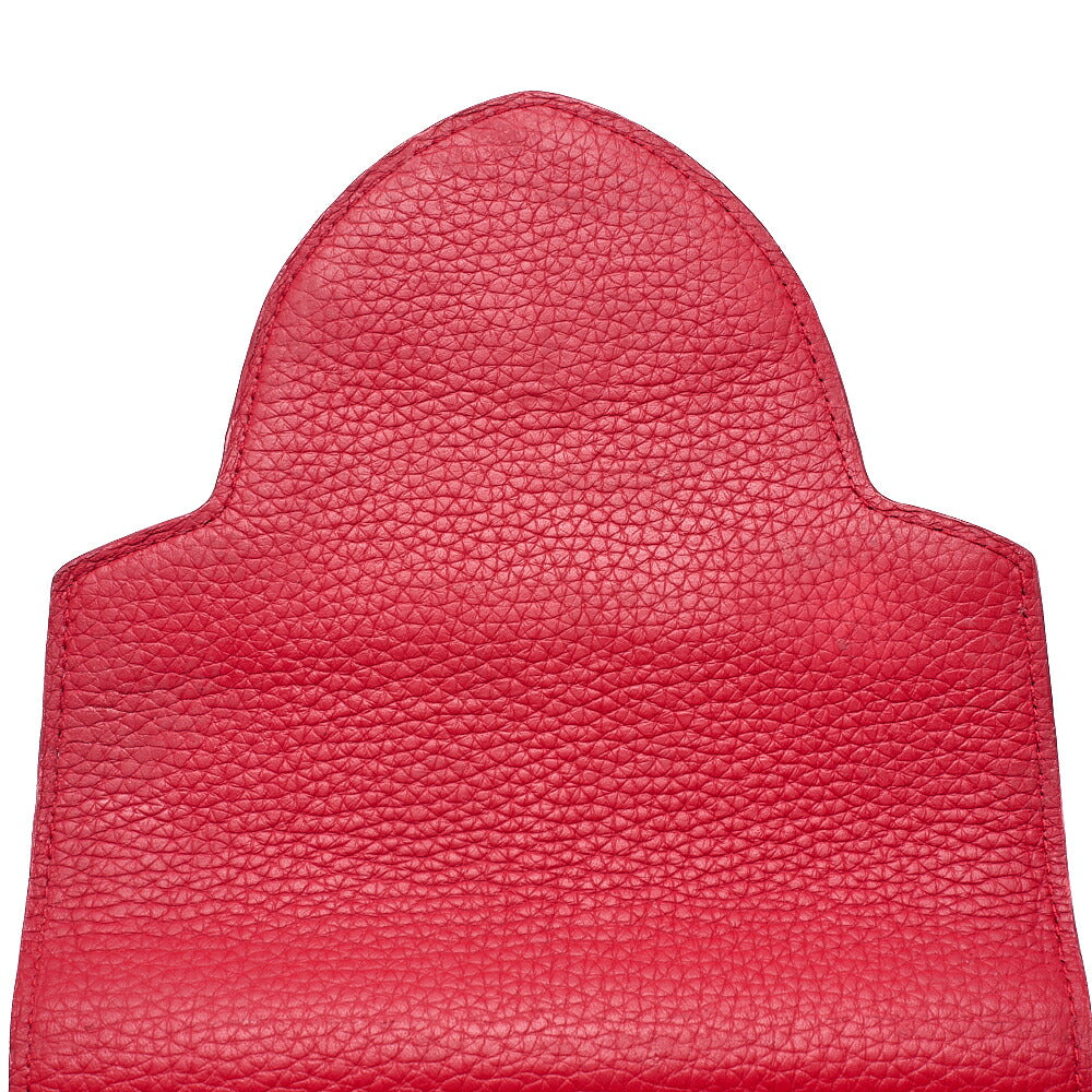 LOUIS VUITTON Parnassea Capucine MM Handbag M94412 Red Silver-Tone Hardware, Pre-Owned
