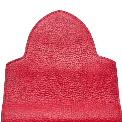 LOUIS VUITTON Parnassea Capucine MM Handbag M94412 Red Silver-Tone Hardware, Pre-Owned