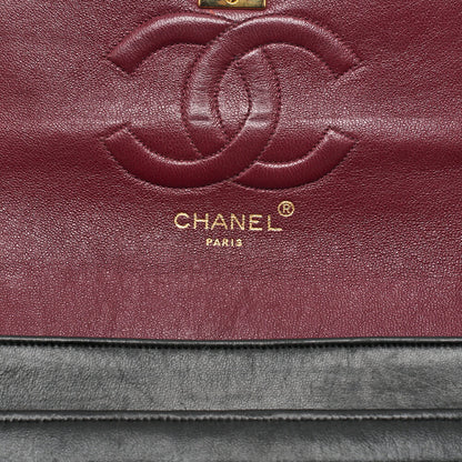 CHANEL Lambskin Mademoiselle Circle Coco Chain Shoulder Bag Black Gold-Tone Hardware, Pre-Owned