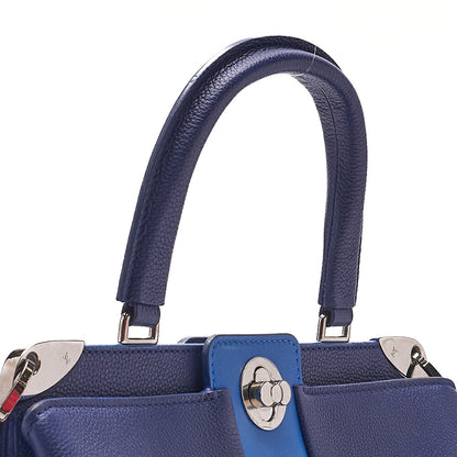 LOUIS VUITTON Louis Vuitton Astrid Calf Leather 2-Way Chain Shoulder M54373 Navy x Blue Silver-Tone Hardware, Pre-Owned