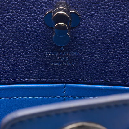 LOUIS VUITTON Louis Vuitton Astrid Calf Leather 2-Way Chain Shoulder M54373 Navy x Blue Silver-Tone Hardware, Pre-Owned
