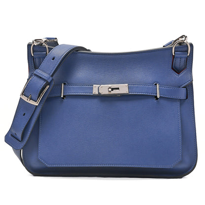 HERMES Hermes Gypsy Earl 28 Verso Swift Blue Agate x Rose Jaipool Silver-Tone Hardware, Pre-Owned