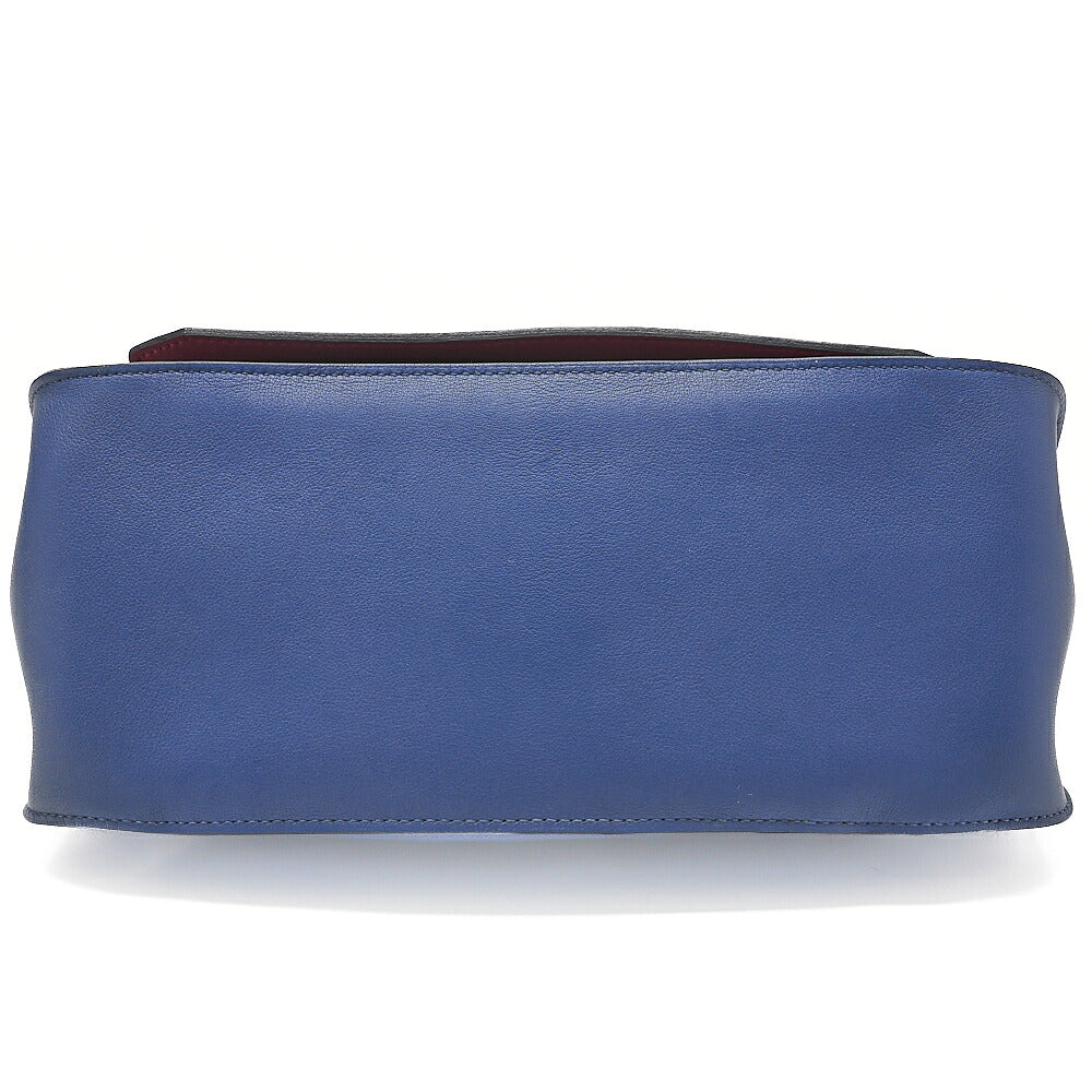 HERMES Hermes Gypsy Earl 28 Verso Swift Blue Agate x Rose Jaipool Silver-Tone Hardware, Pre-Owned