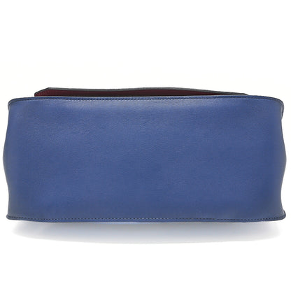 HERMES Hermes Gypsy Earl 28 Verso Swift Blue Agate x Rose Jaipool Silver-Tone Hardware, Pre-Owned