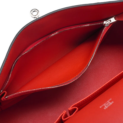 HERMES Hermes Gypsy Earl 28 Verso Swift Blue Agate x Rose Jaipool Silver-Tone Hardware, Pre-Owned