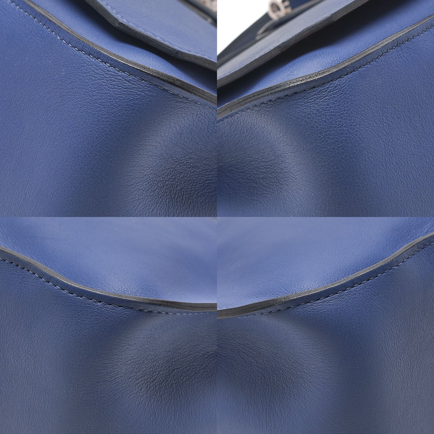 HERMES Hermes Gypsy Earl 28 Verso Swift Blue Agate x Rose Jaipool Silver-Tone Hardware, Pre-Owned